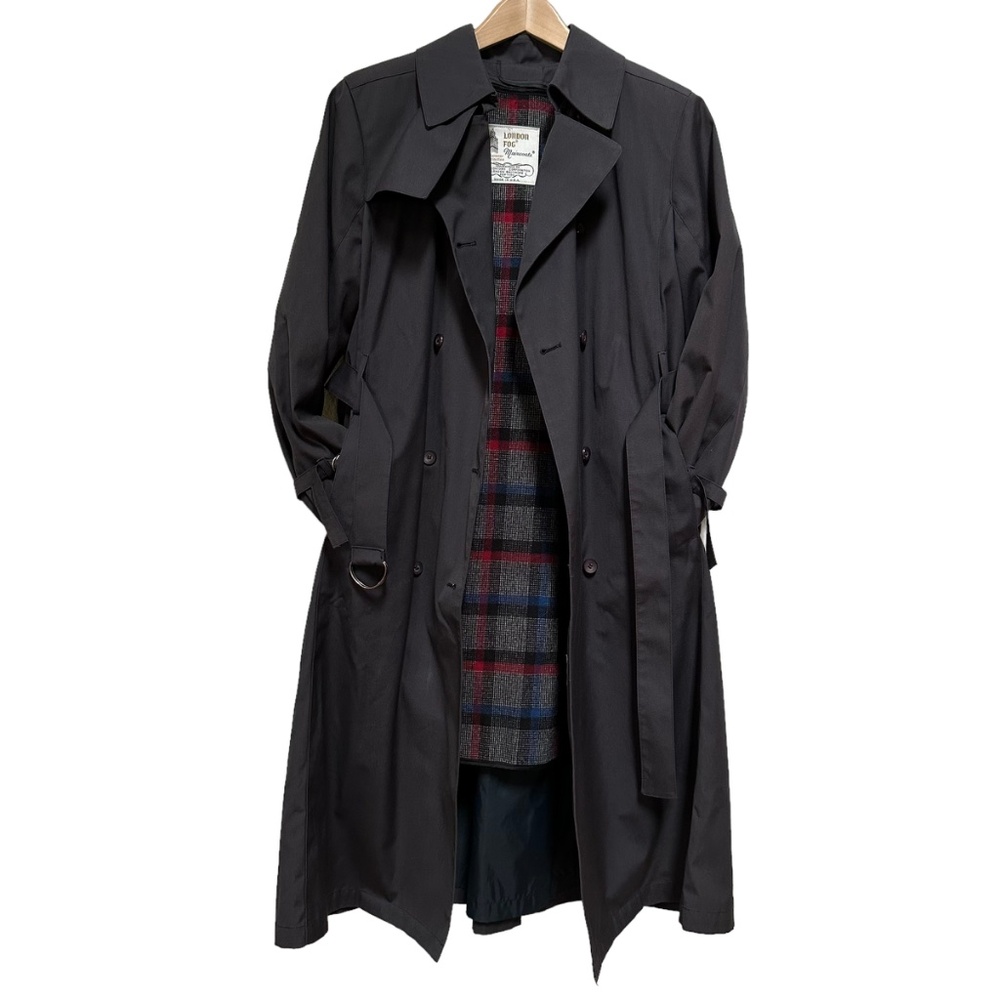 Vintage London Fog Double Breasted Lined Trench Coat - Women's Petite Size 12